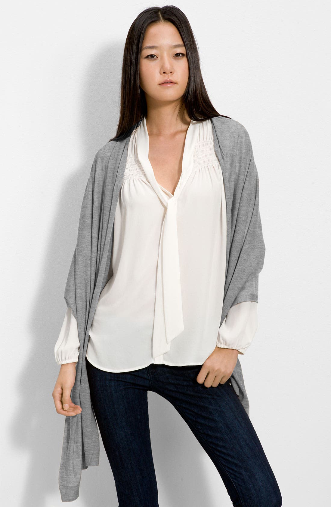 Halogen® Mercerized Wool Wrap (Women) | Nordstrom