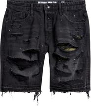 Billionaire Boys Club BB Outer Limit Distressed Cutoff Denim Shorts