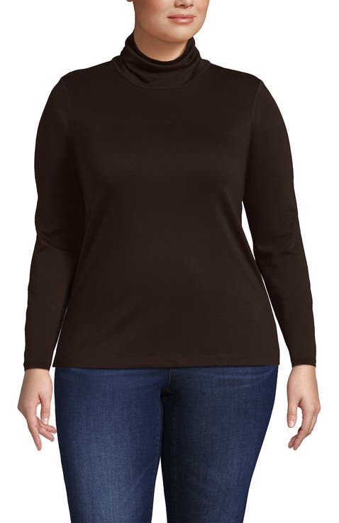 Supima Cotton Fitted Long Sleeve Turtleneck