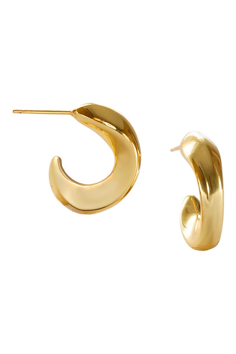 Sia Hoop Earrings, Main, color, GOLD