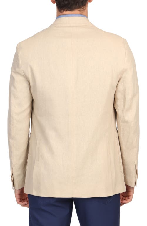 Tailorbyrd Linen-blend Sport Coat In Khaki