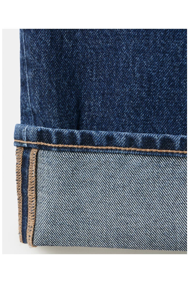 Cuffed Balloon Jeans, Alternate, color, DARK BLUE