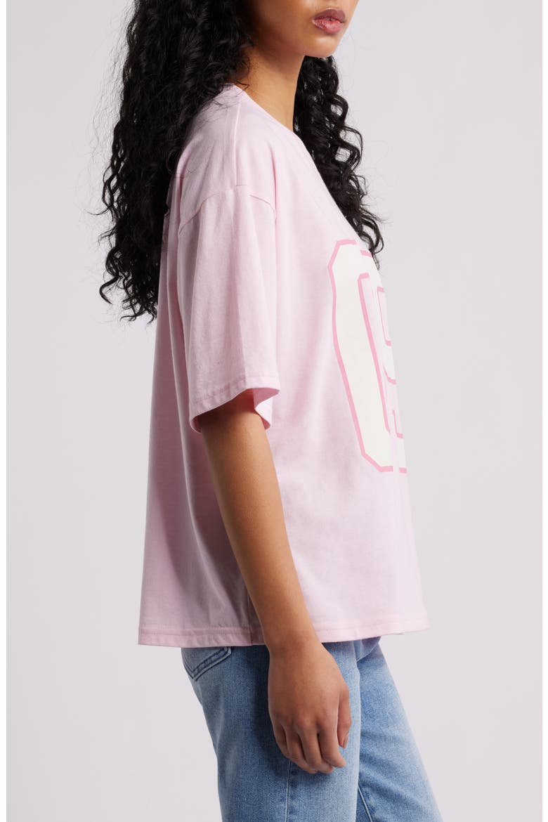 05 V-Neck Graphic T-Shirt, Alternate, color, PINK