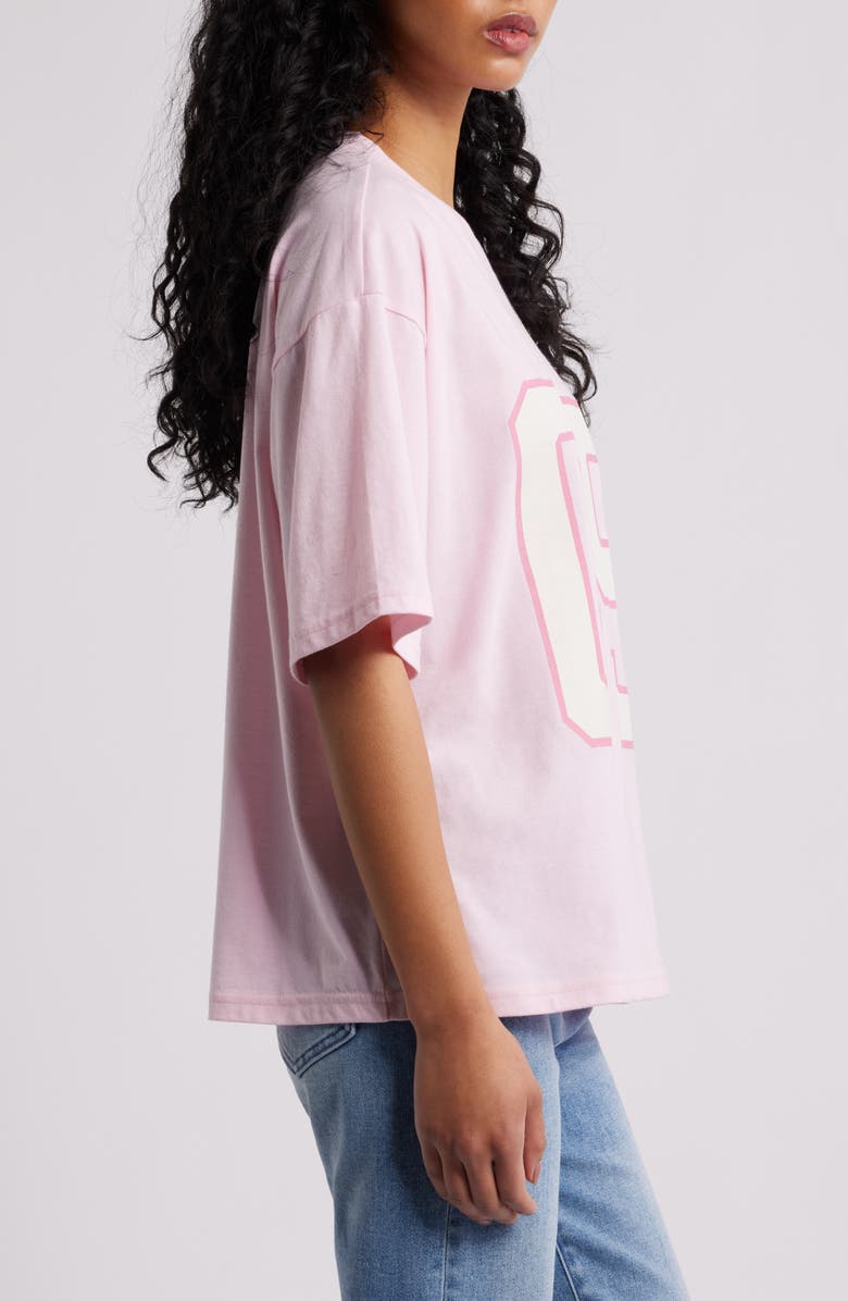 Vinyl Icons 05 V-Neck Graphic T-Shirt, Alternate, color, Pink