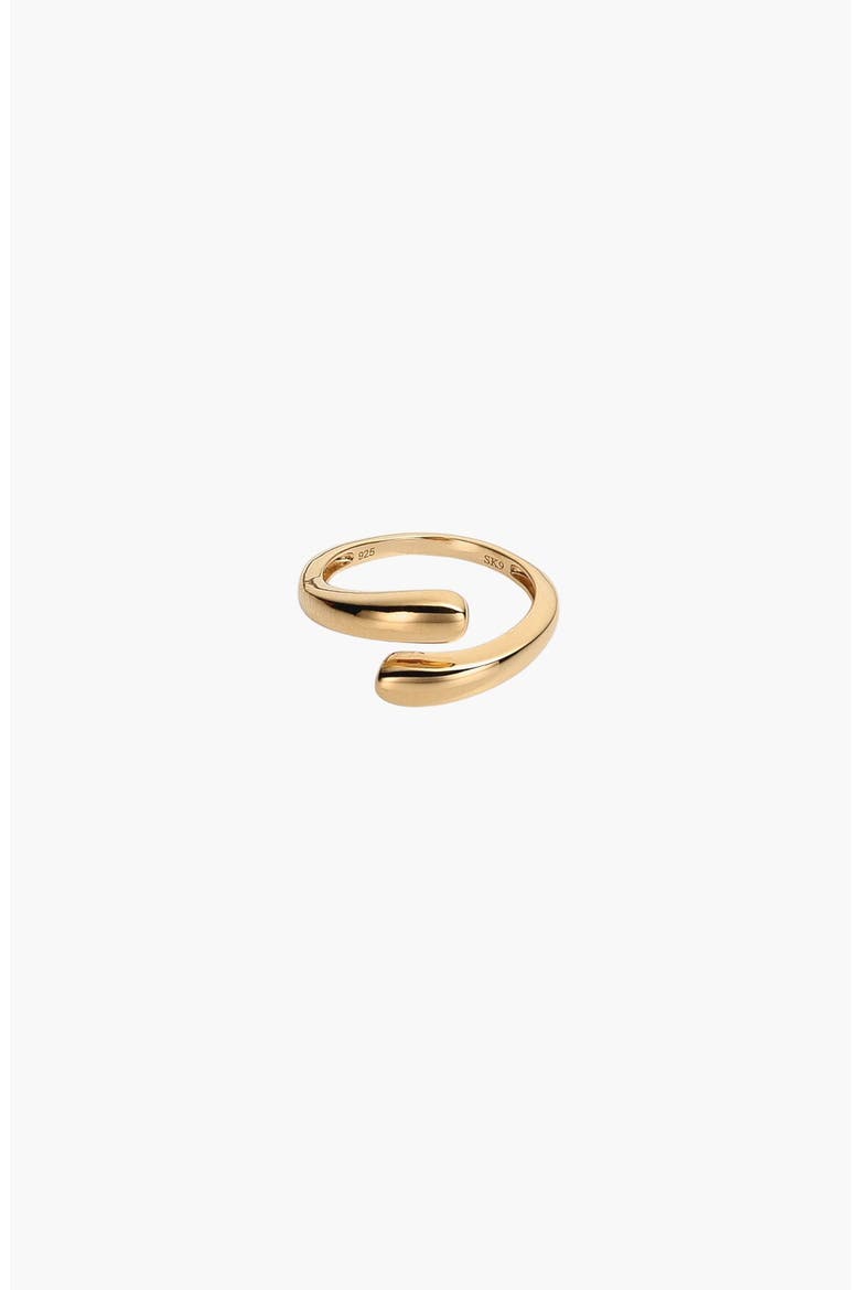 Ellipse Ring, Alternate, color, Yellow Gold Vermeil