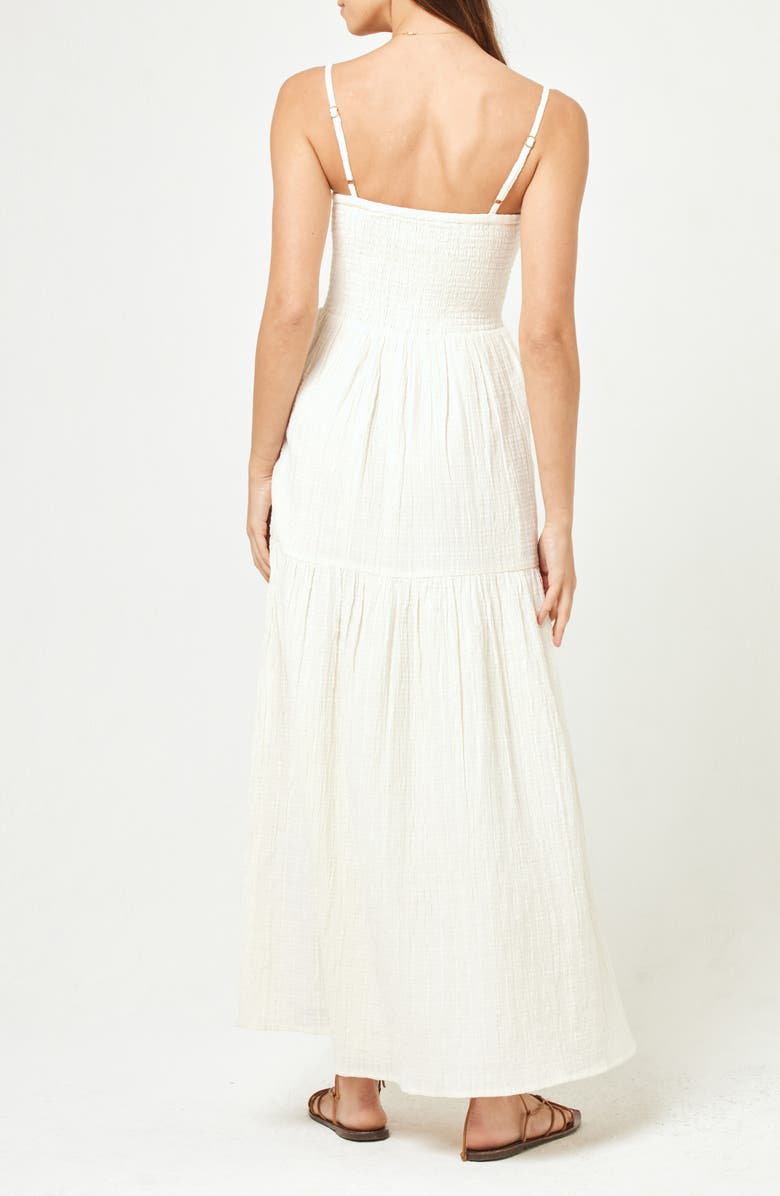 Mallorca Smocked Cover-Up Maxi Dress