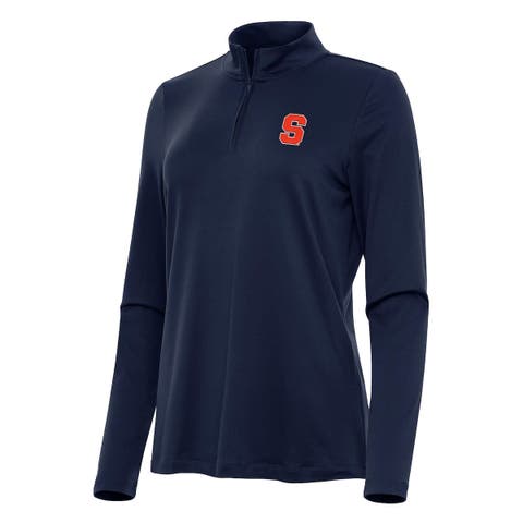 Women's Antigua Navy Syracuse Orange Reprocess Quarter-Zip Top