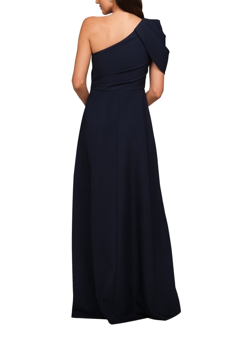 Feyre One-Shoulder Floral Overlay Jumpsuit, Alternate, color, DK TWILIGH