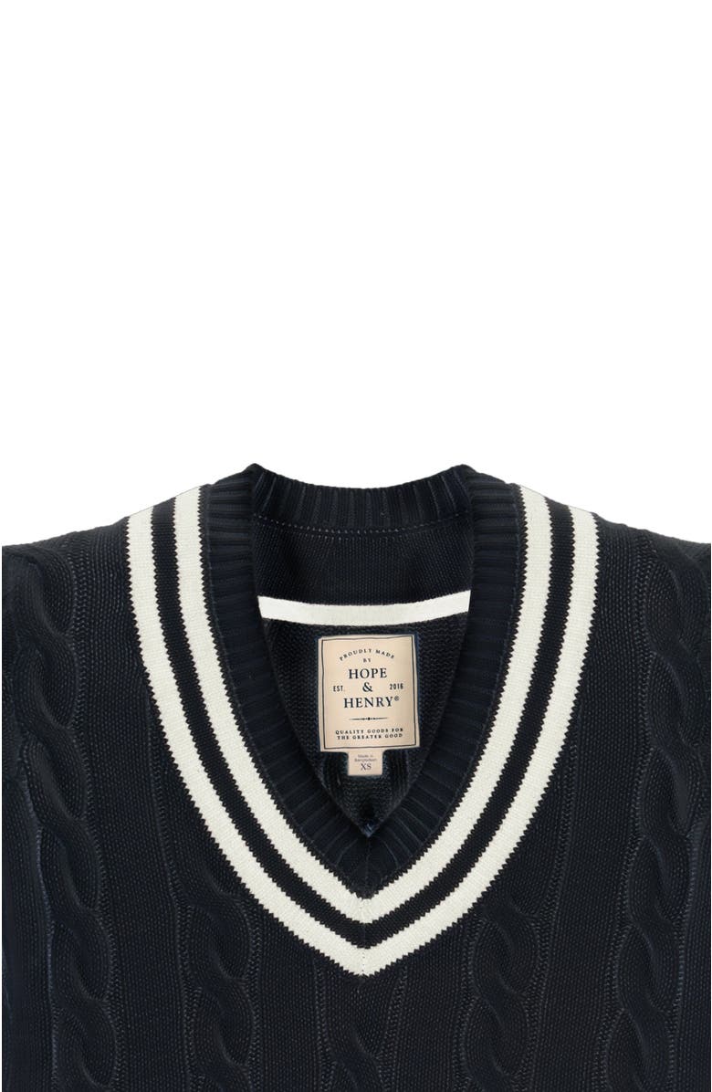 Hope & Henry Women's Organic V-Neck Cricket Sweater, Alternate, color, 