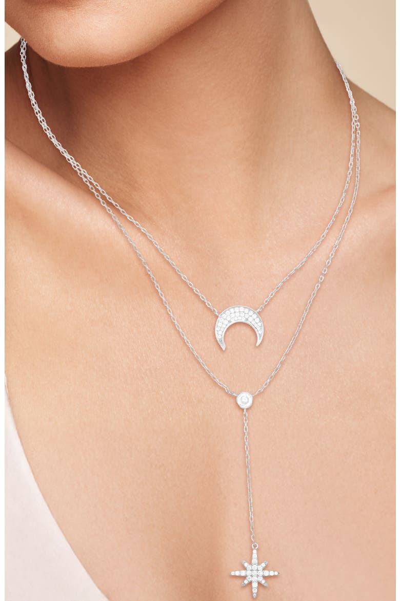 Layered Necklace, Alternate, color, SILVER