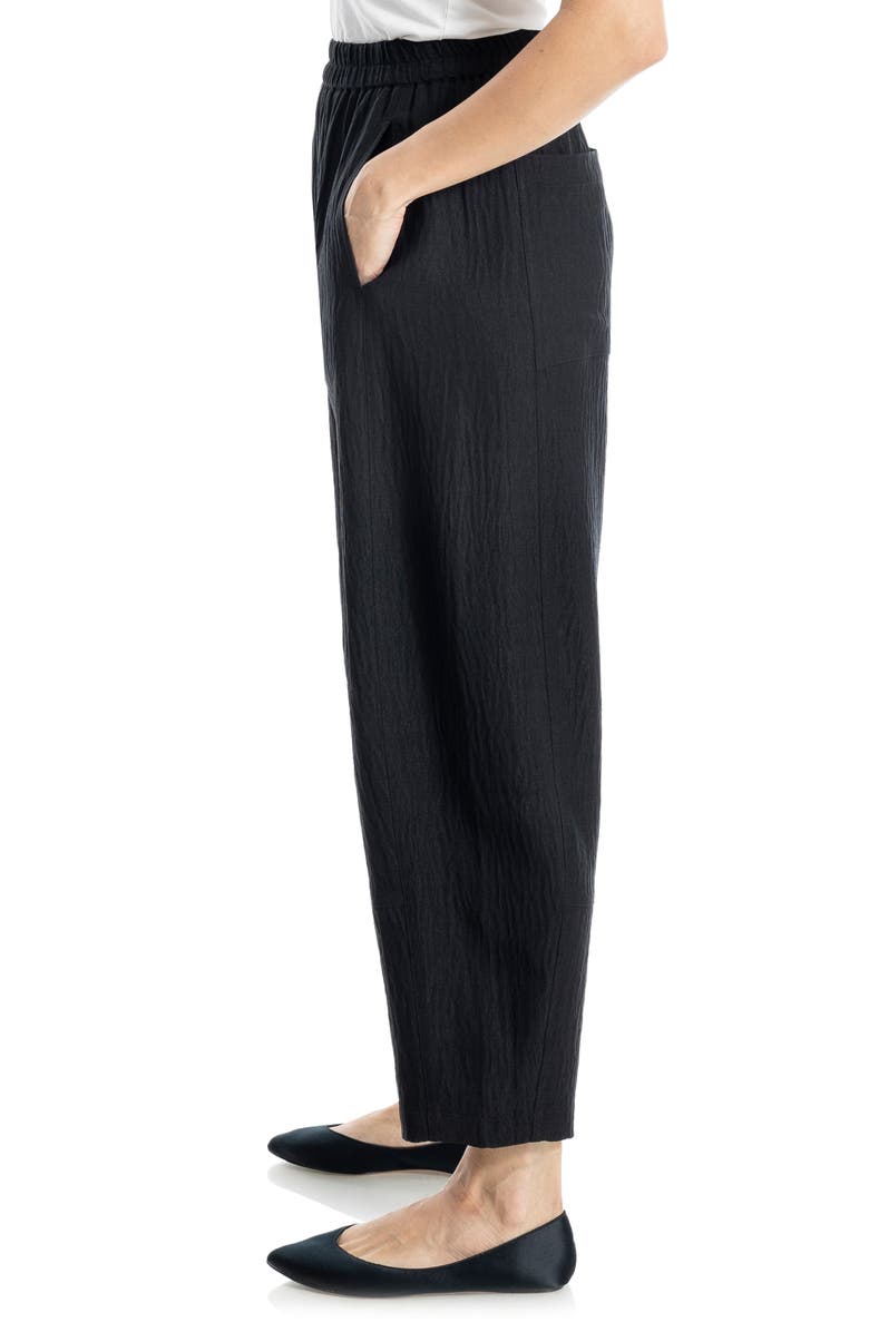 MAX STUDIO Textured Twill Barrel Leg Pants, Alternate, color, 