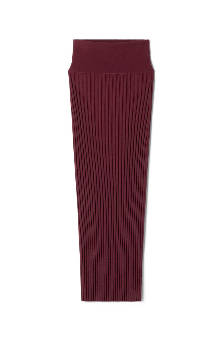 Lanvin Red Midi Skirt In Viscose, Alternate, color, Red