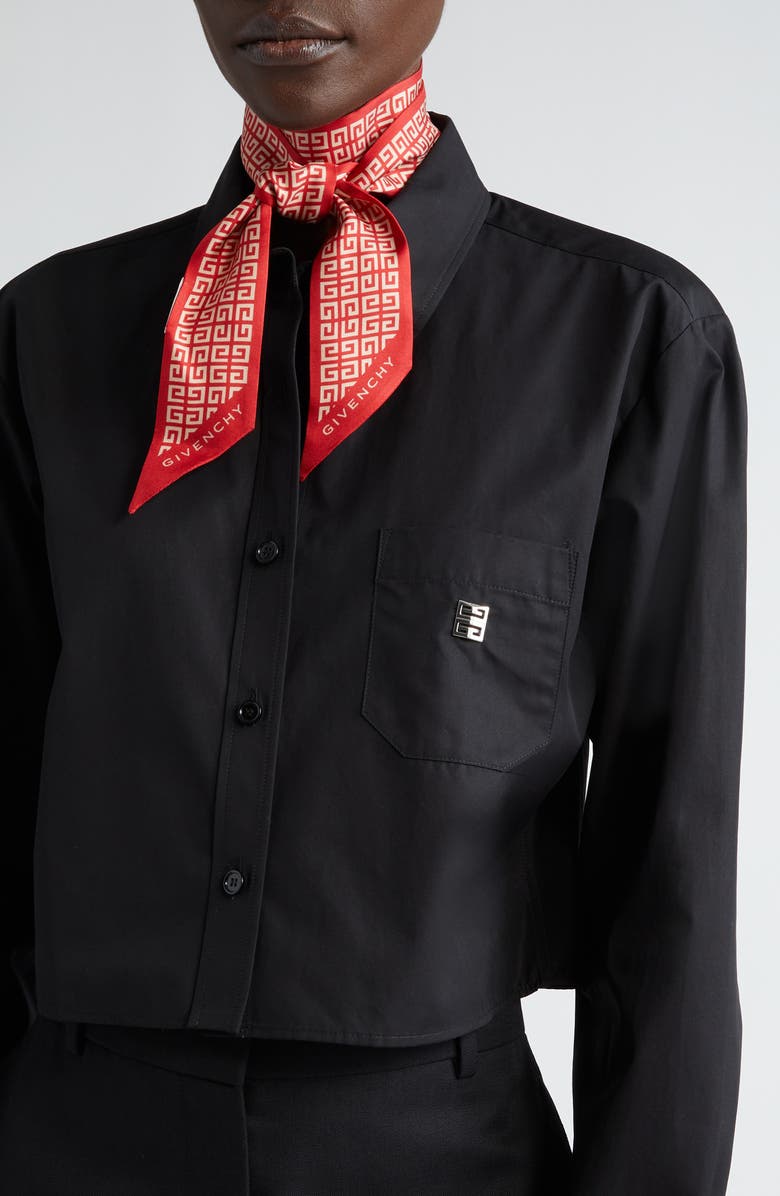 Givenchy 4G Print Silk Scarf, Alternate, color, 