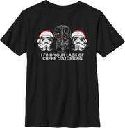 Star Wars Boy's Star Wars Christmas Empire Lack of Cheer Graphic T-Shirt
