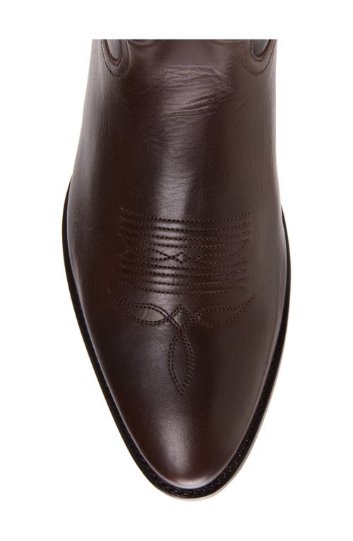 Ralph Lauren Purple Label Western Boot In Burgundy