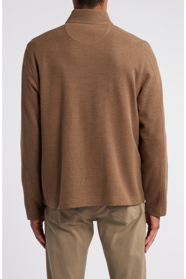 Faux Suede Panel Knit Jacket, Alternate, color, CAMEL