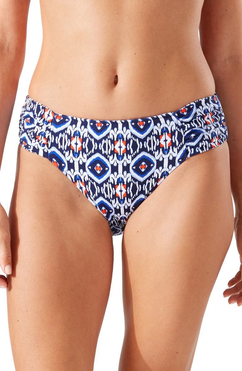 Tommy Bahama Island Cays Ikat Reversible Hipster Bikini Bottoms, Main, color, 