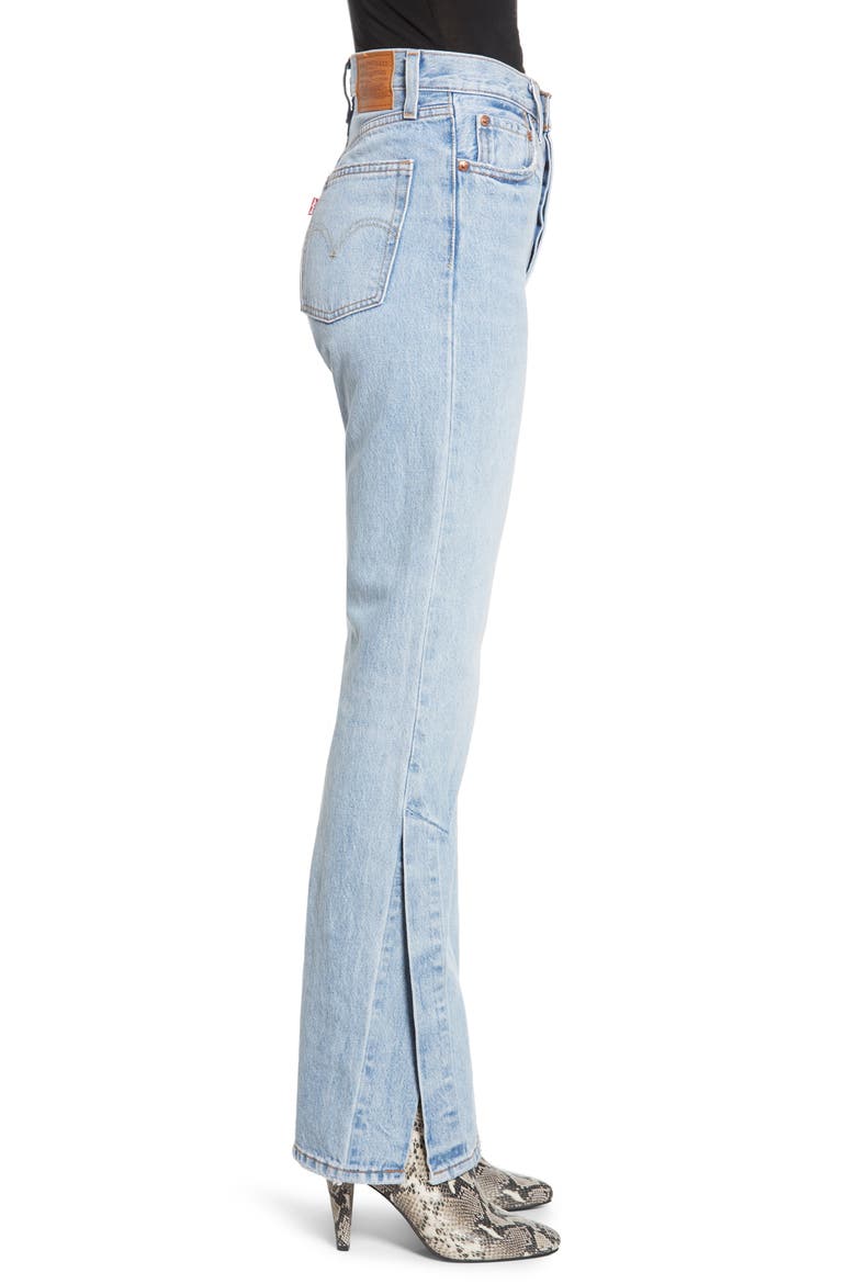 Levi's® Ribcage Super High Waist Split Flare Jeans, Alternate, color, DAZED AND CONFUSED