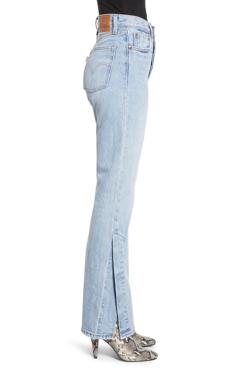 Levi's<sup>®</sup> Ribcage Super High Waist Split Flare Jeans, Alternate, color,