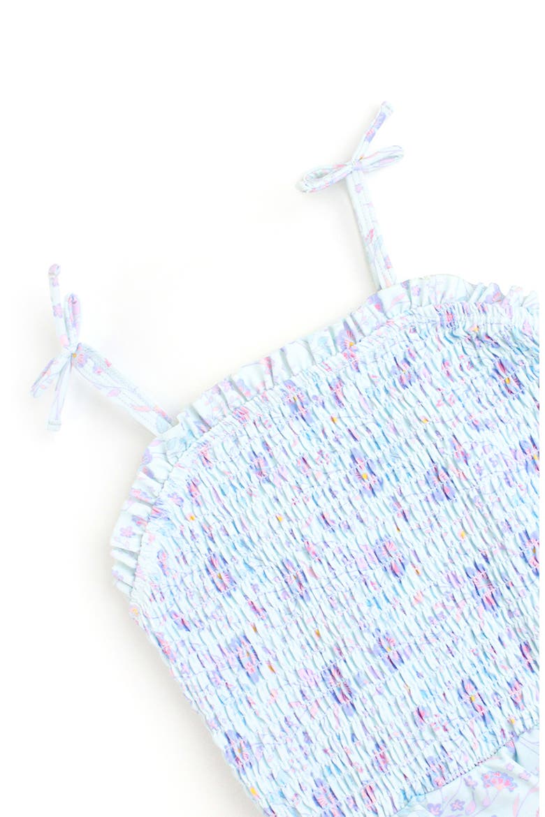 Kids' Fairytale Peplum One-Piece Swimsuit, Alternate, color, BLUE
