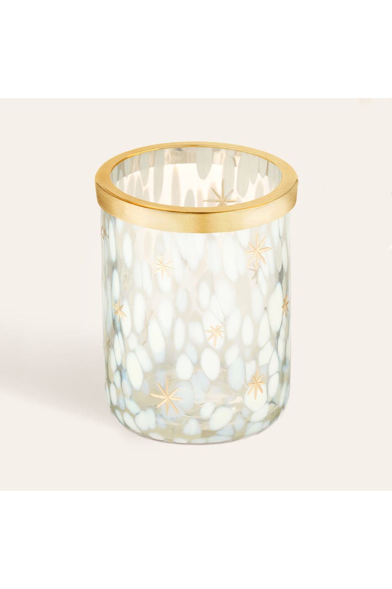 Aravali Glass Toothbrush Holder 3" x 3" Bath Essential, Main, color, Metallic Gold
