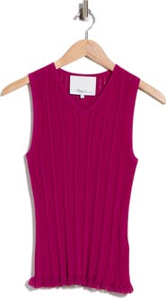 3.1 Phillip Lim Variegated Rib Sleeveless Shell