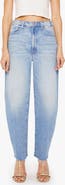 MOTHER The Fan Girl Hover Fray Hem Barrel Jeans