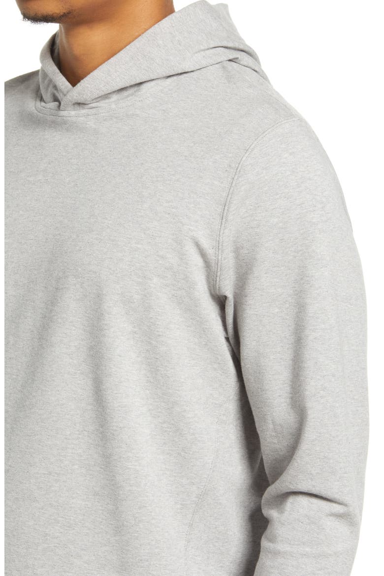 Fleece Hoodie, Alternate, color, MEDIUM GREY HEATHER