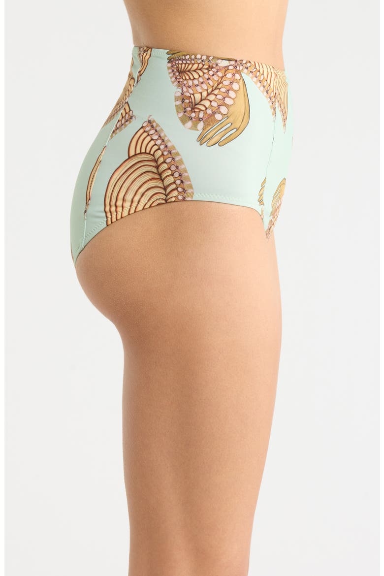 Zahara High Waist Bikini Bottoms, Alternate, color, WATER BLOSSOMS