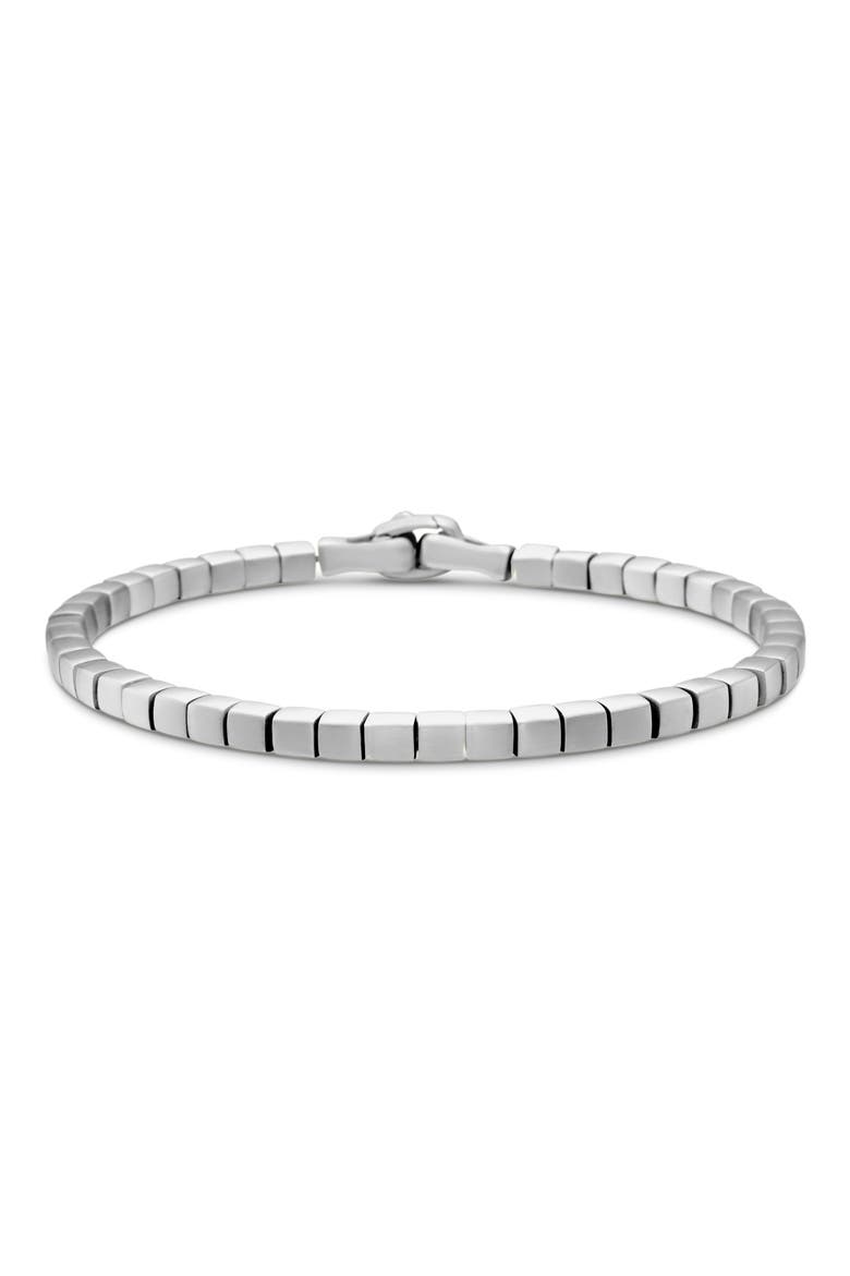 Spiritual Beads Cushion Bracelet in Sterling Silver, 4mm, Main, color, SILVER