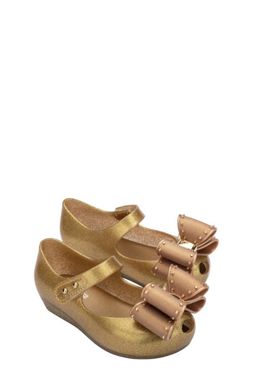 Melissa Kids' Ultragirl Classic Mary Jane Flat In Pearly Beige