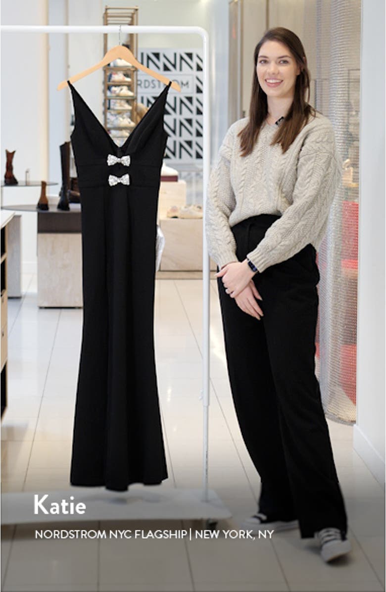 Viola Crystal Bow Mermaid Gown, sales video thumbnail