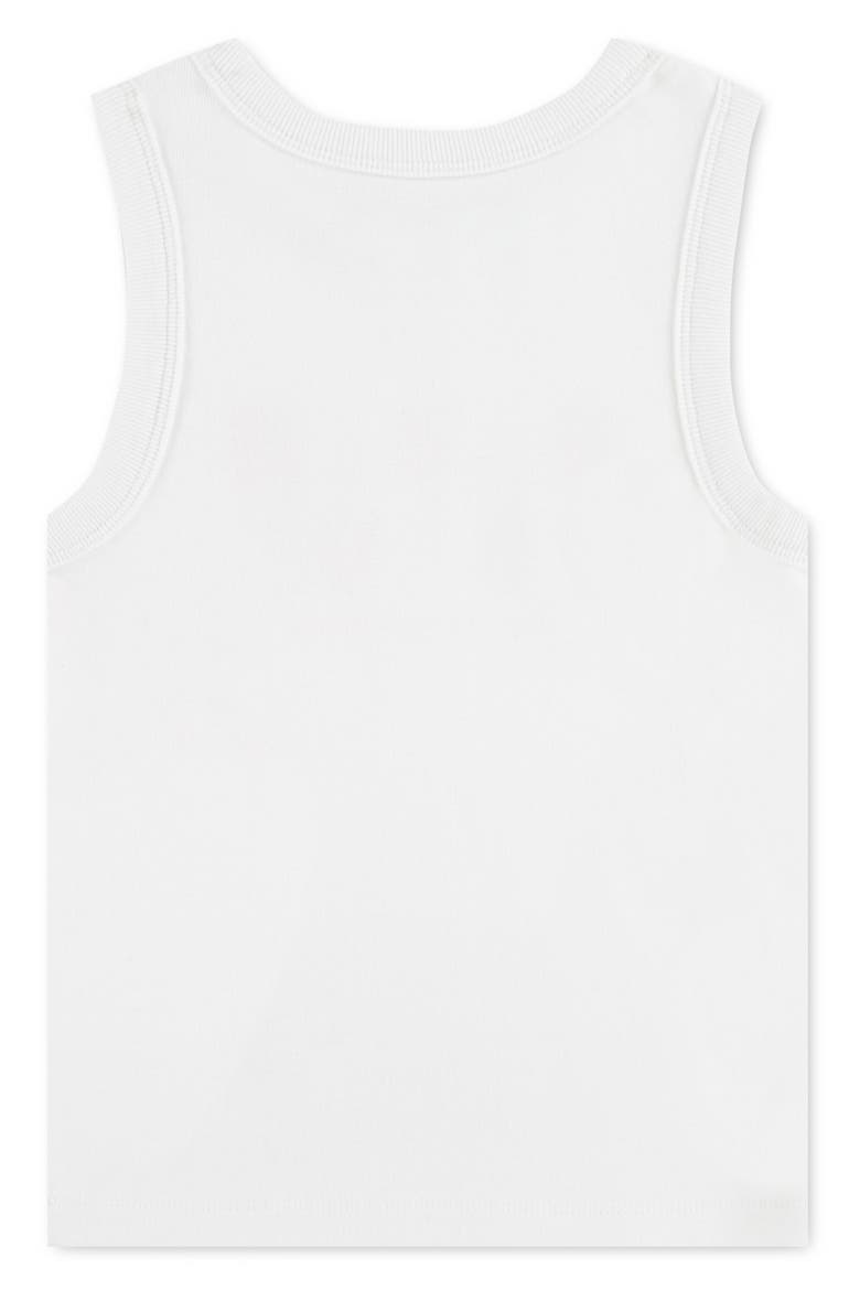 Kids' Graphic Cotton Blend Tank, Alternate, color, BRIGHT WHITE