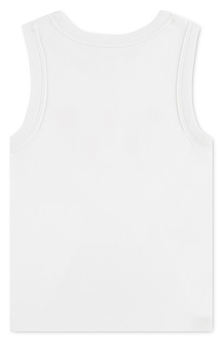 abercrombie kids Kids' Graphic Cotton Blend Tank, Alternate, color, Bright White