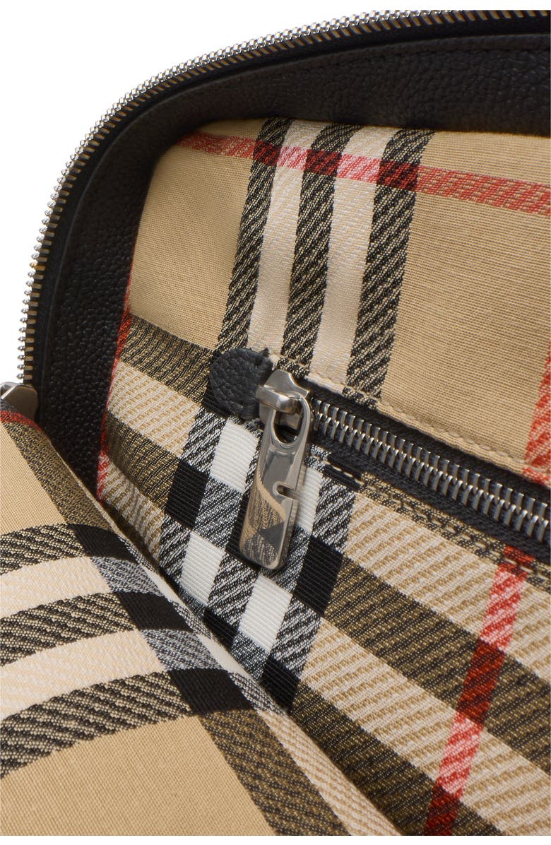 Burberry Knight Stamp Briefcase, Alternate, color, Black