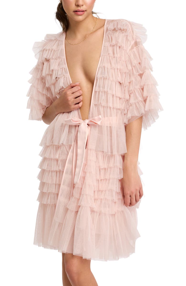 Rya Collection FrouFrou Tulle Robe, Alternate, color, 