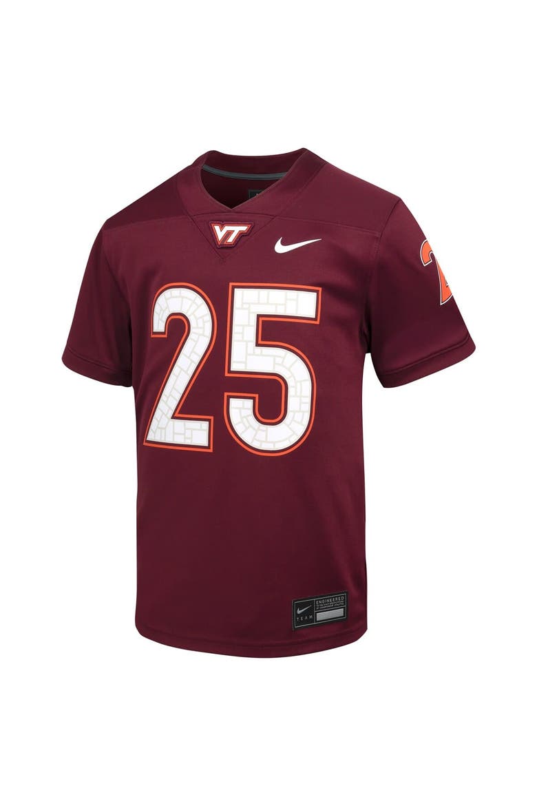 Youth Nike #25 Maroon Virginia Tech Hokies Untouchable Football Jersey, Alternate, color, Maroon