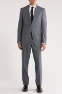 No Ordinary Joe by Ted Baker Jake Grey Gingham Wool Suit