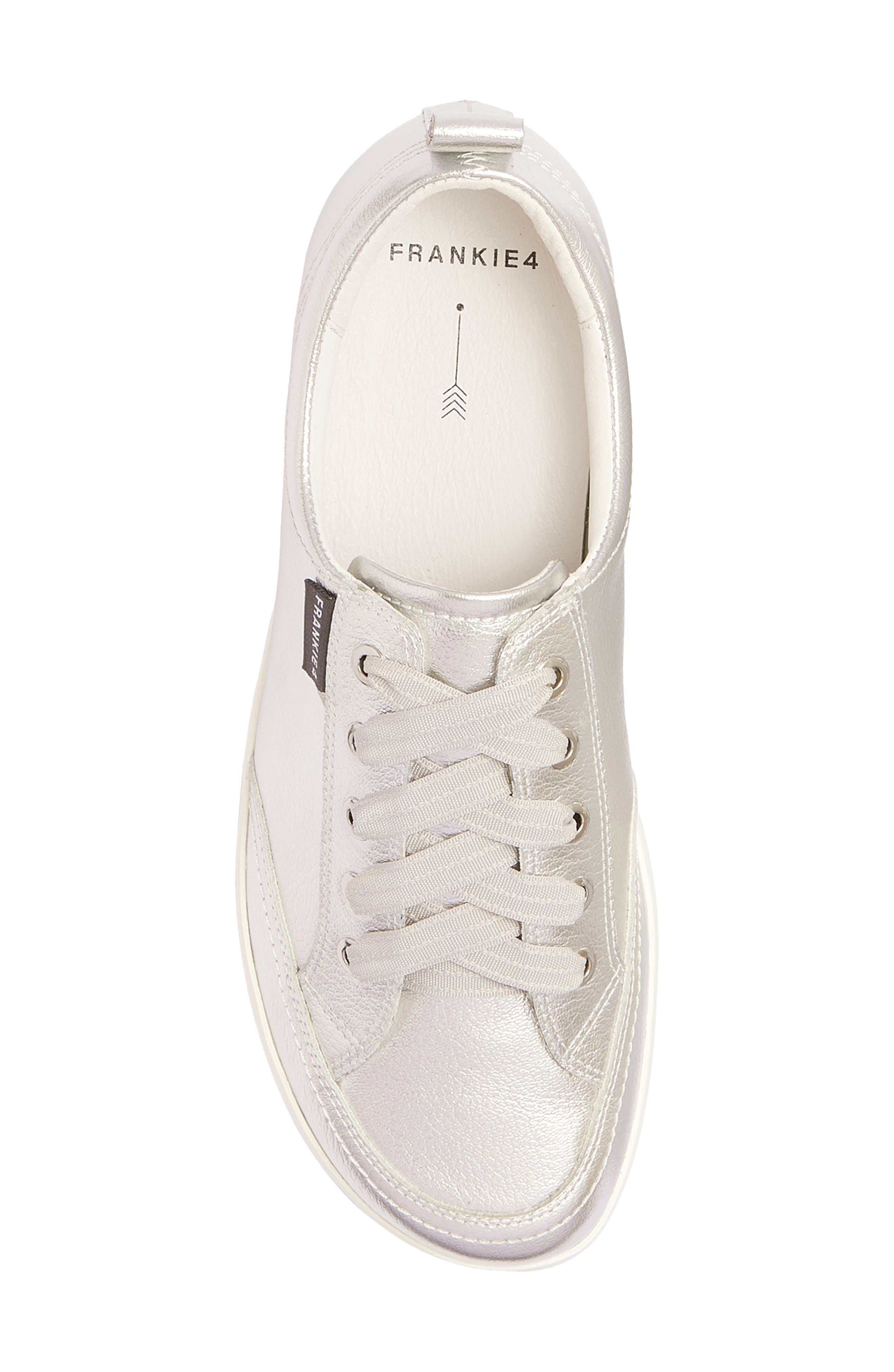 Ellie V Sneaker, Alternate, color, SILVER TUMBLED