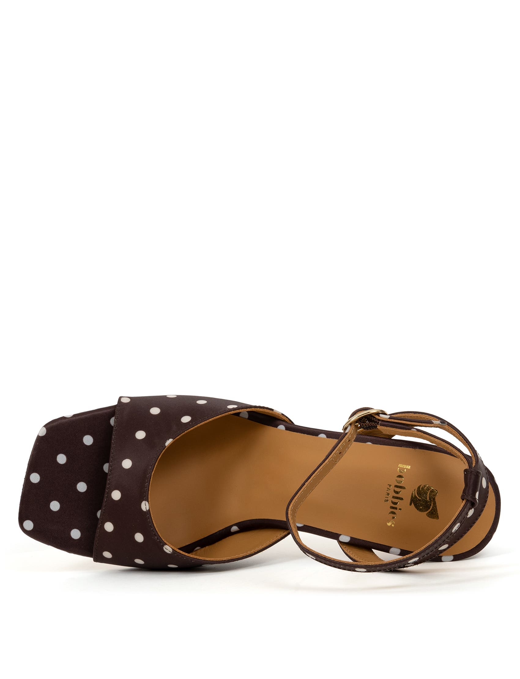 Piper Heeled Sandals, Alternate, color, Mocha Dots