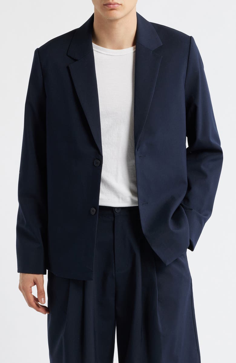 KROST Notch Lapel Blazer, Main, color, Dark Navy