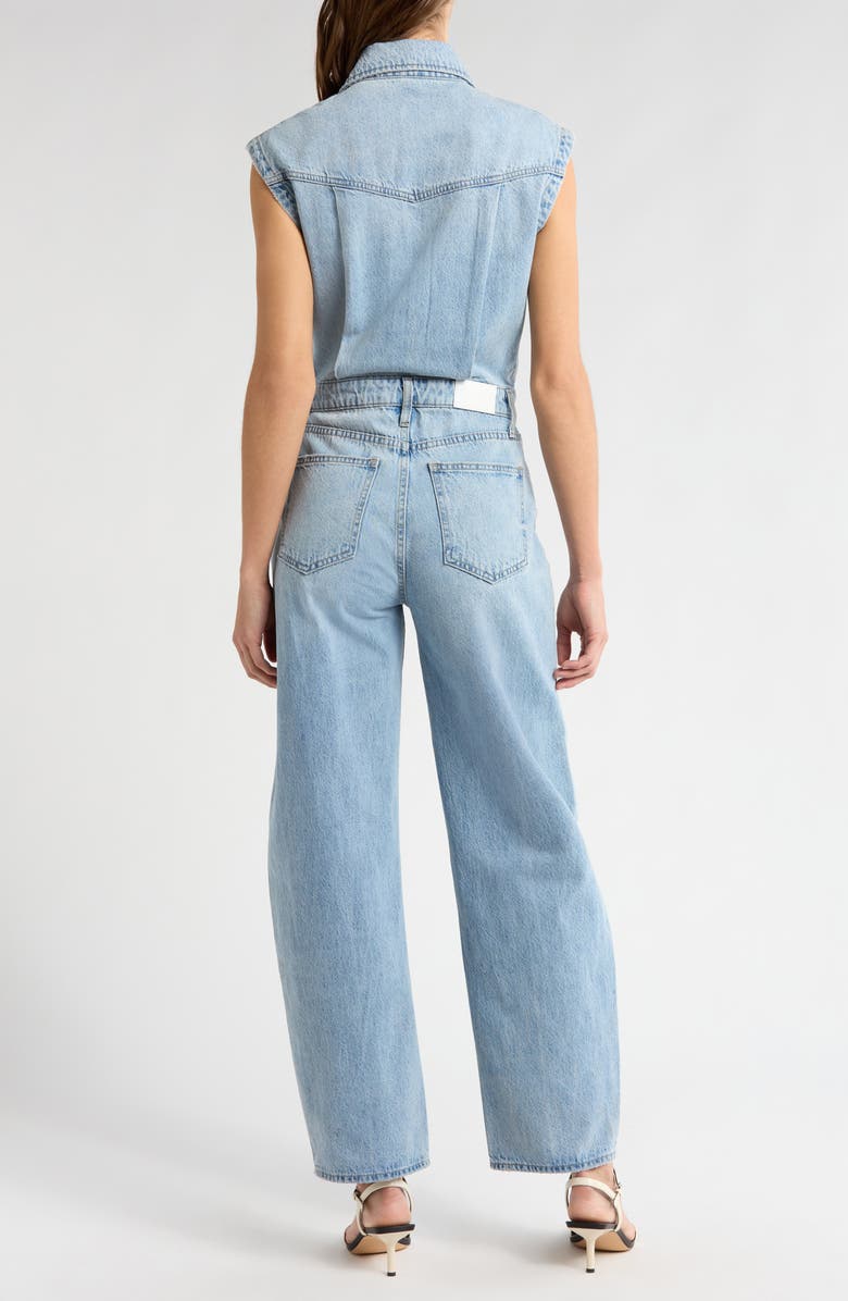 Pistola Ace Sleeveless Denim Jumpsuit, Alternate, color, Rally