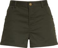 MONSE Grommet Brushed Twill Shorts