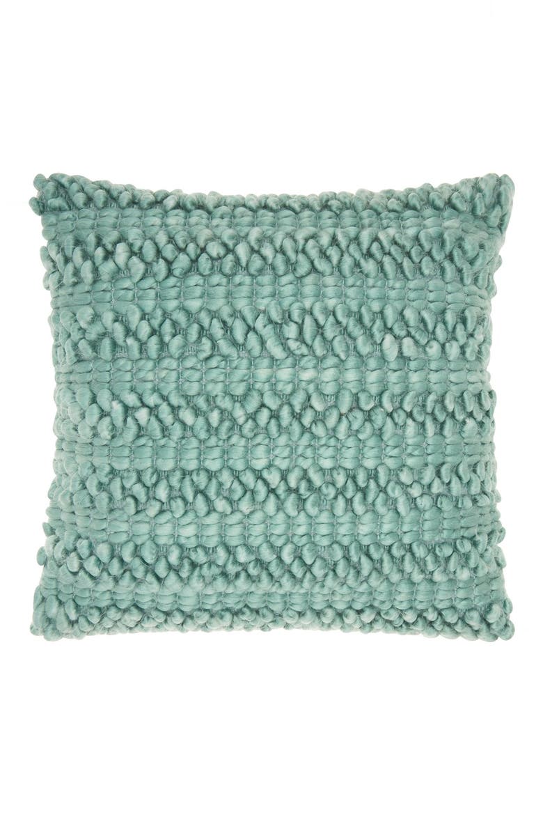 Pom Pom Pillow, Main, color, CELADON