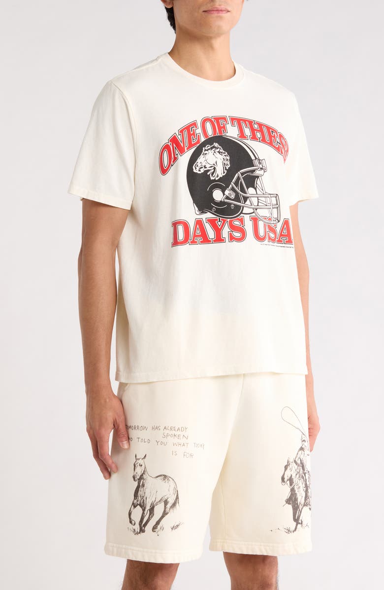 ONE OF THESE DAYS Days USA Cotton Graphic T-Shirt, Alternate, color, Bone