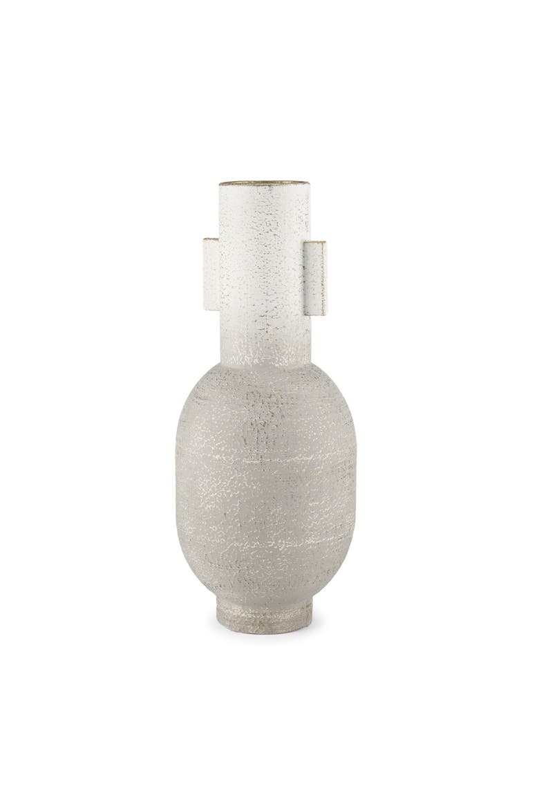 Torres Metal Vase, Main, color, White