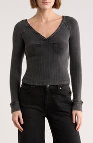 Free People Emma Long Sleeve Thermal Top