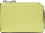 Kate Spade New York mini smooth leather zip card case