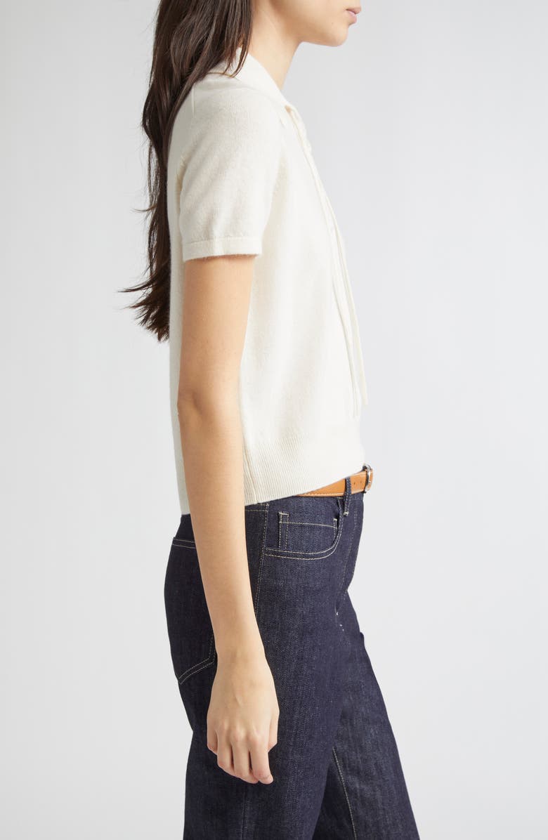 Nili Lotan Magdalena Cashmere Polo Sweater, Alternate, color, 