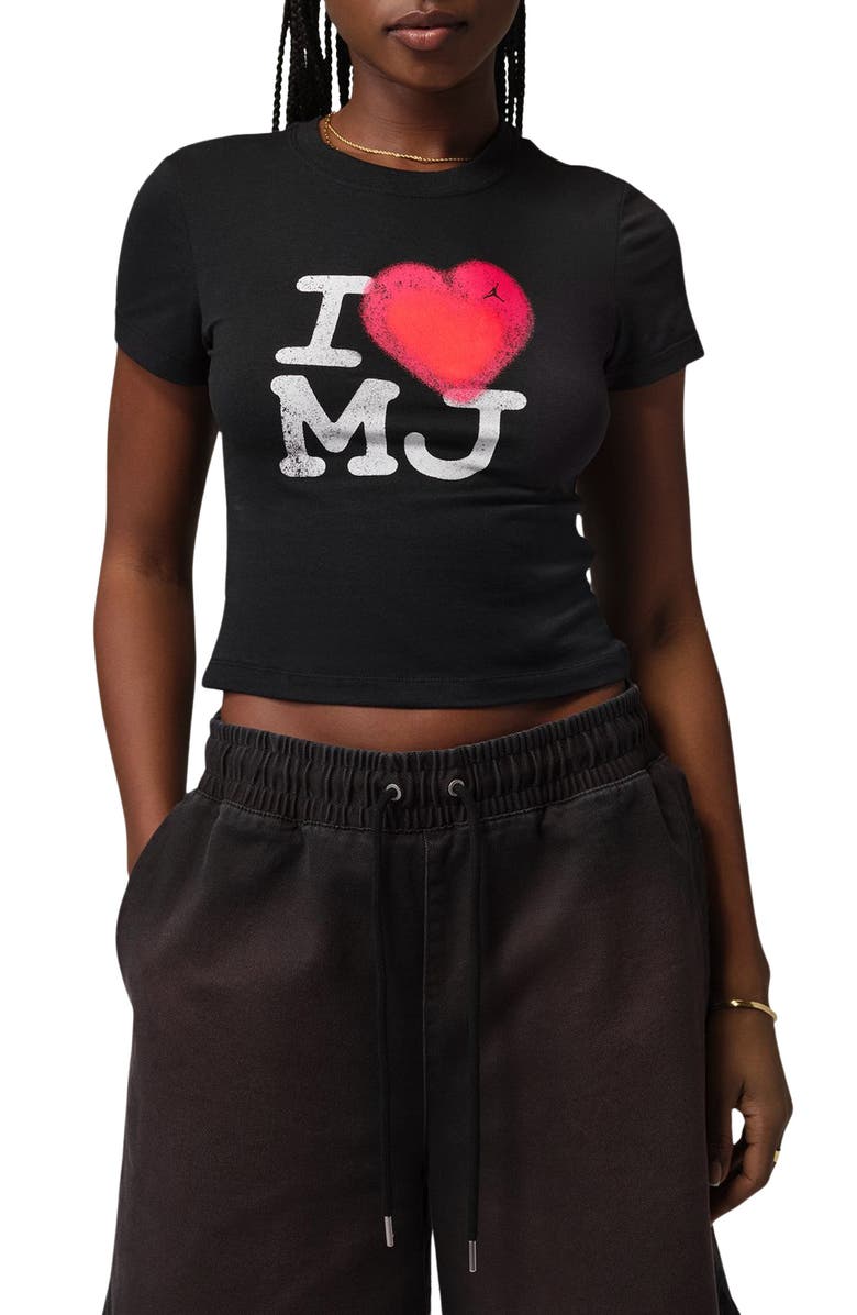 Jordan Flight Graphic T-Shirt, Main, color, Black